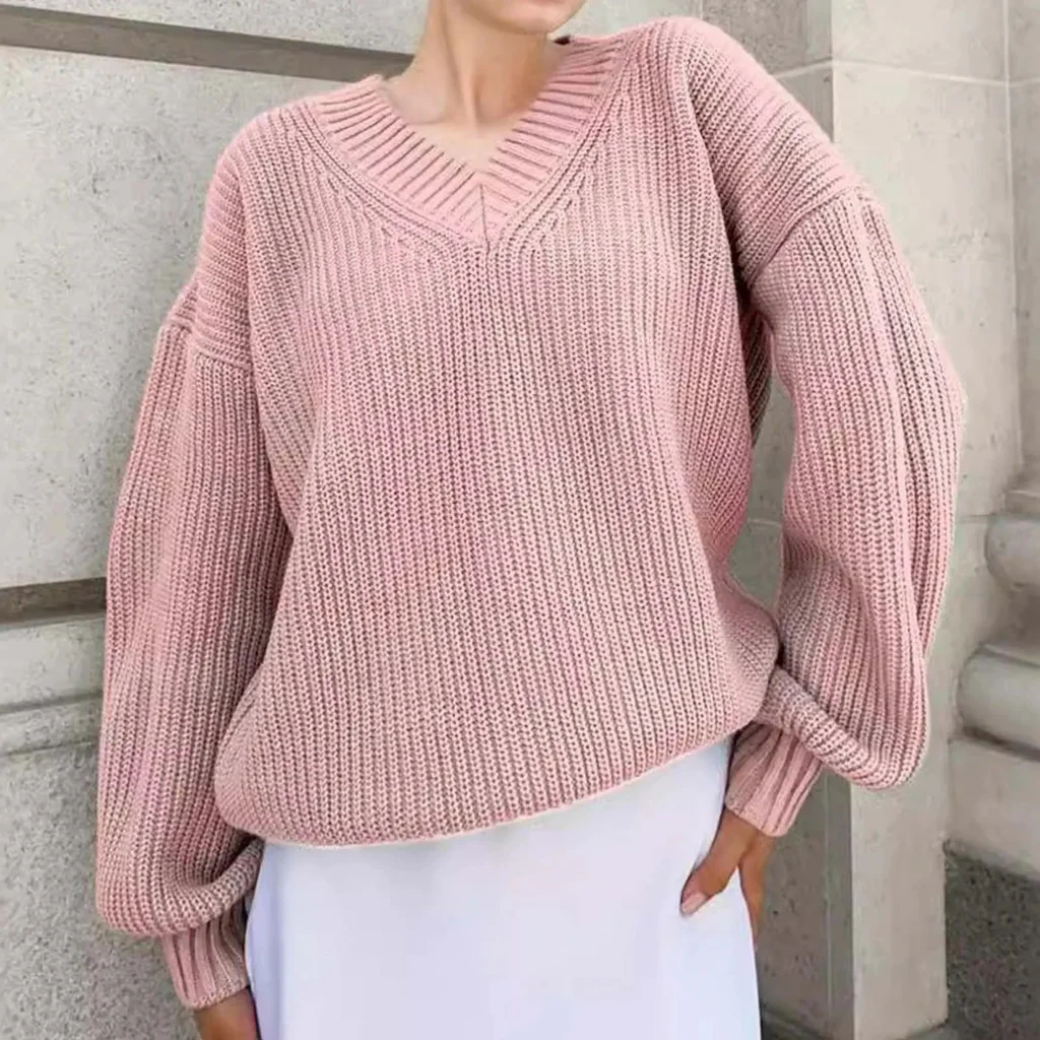 Pull chaud femme – Pull douillet en laine pour hiver élégant