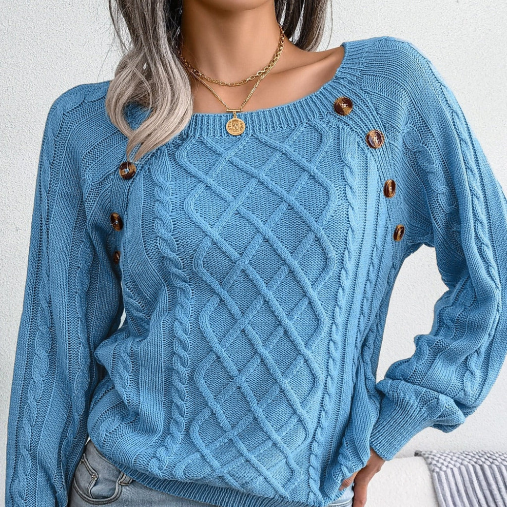 Pull chaud femme – Pull douillet en laine pour hiver élégant