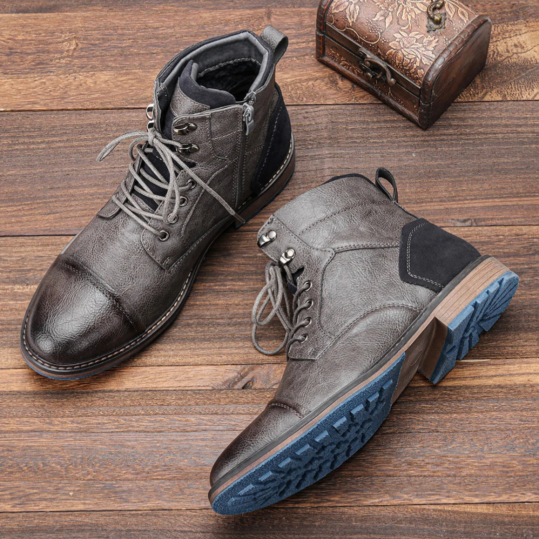 Bottes tendance homme – Chaussures confortables en cuir pour style décontracté