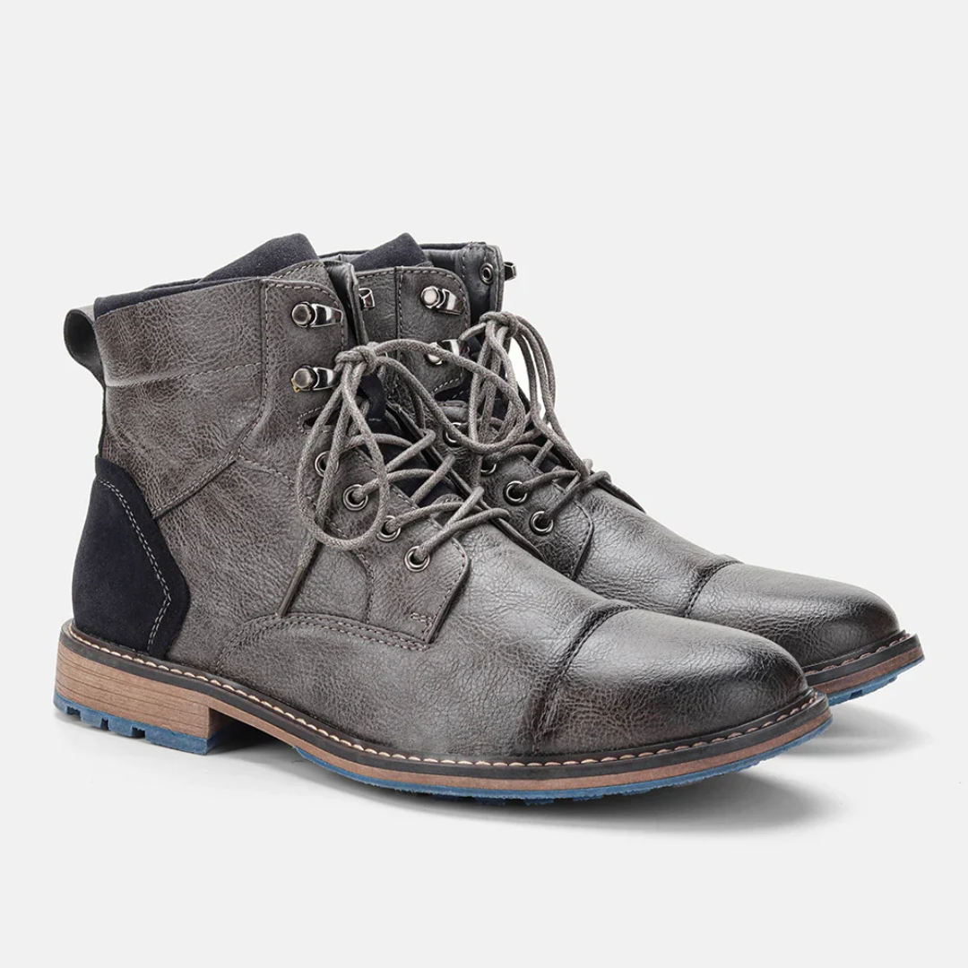 Bottes tendance homme – Chaussures confortables en cuir pour style décontracté