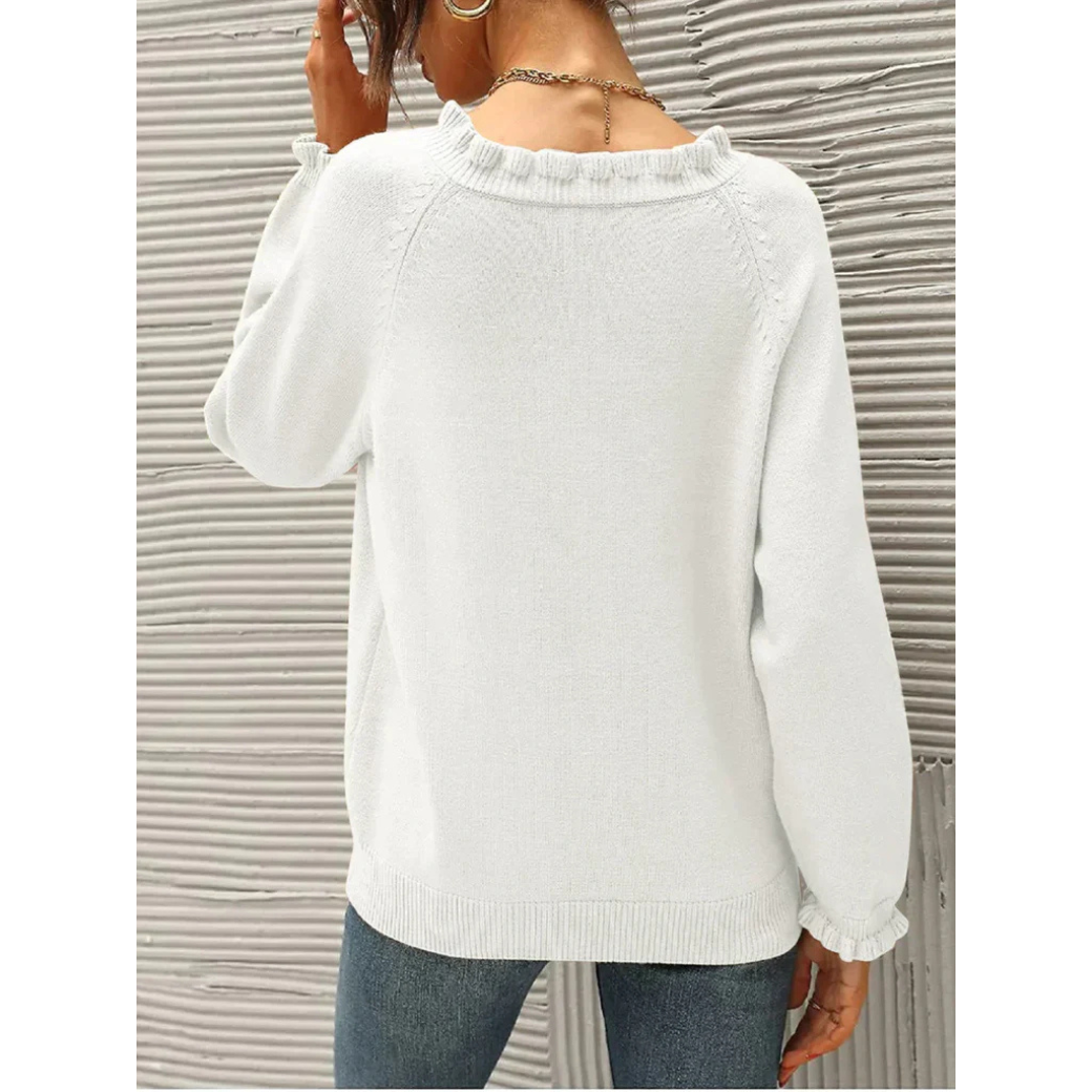 Pull chaud femme – Pull douillet en laine pour hiver élégant