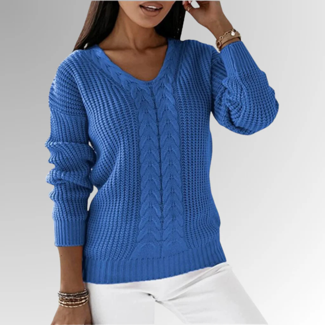 Pull chaud femme – Pull douillet en laine pour hiver élégant