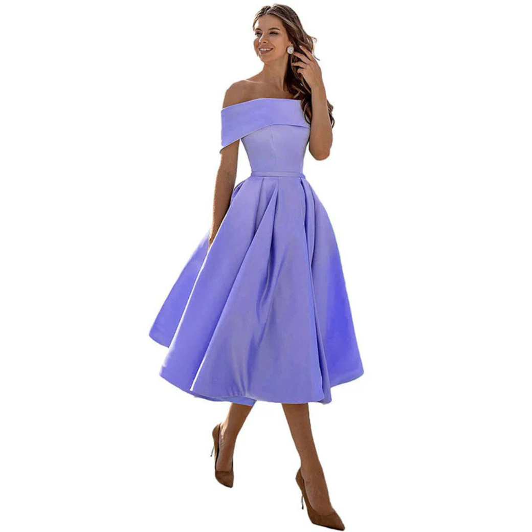 Robe de soirée femme – Robe midi chic élégante pour cérémonie et événements