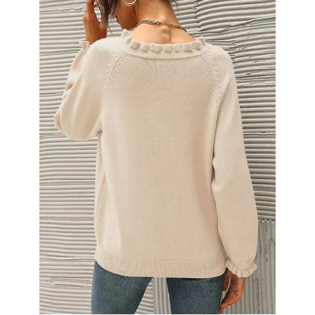 Pull chaud femme – Pull douillet en laine pour hiver élégant