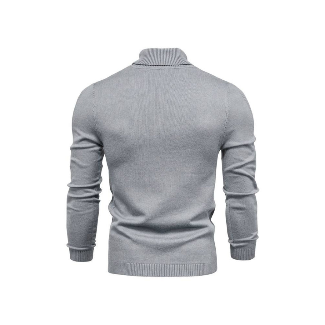 Pull col roulé homme – Pull chaud en laine pour hiver élégant